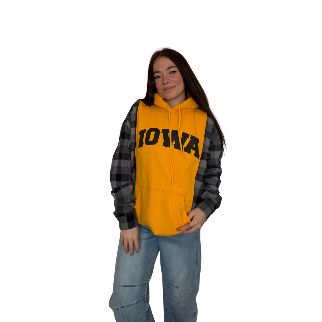 Iowa Flannel Hoodie