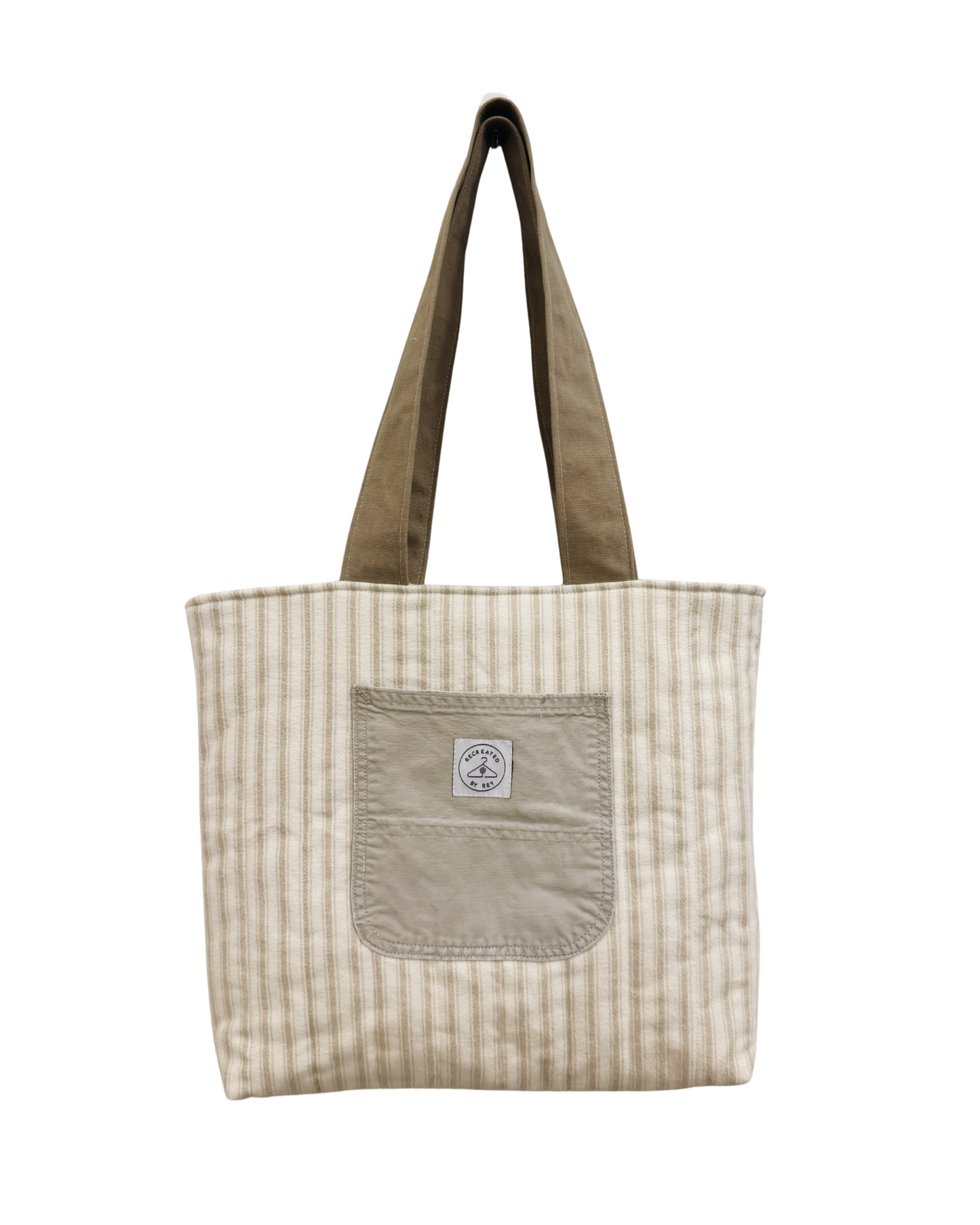 Neutral Stripe Tote Bag