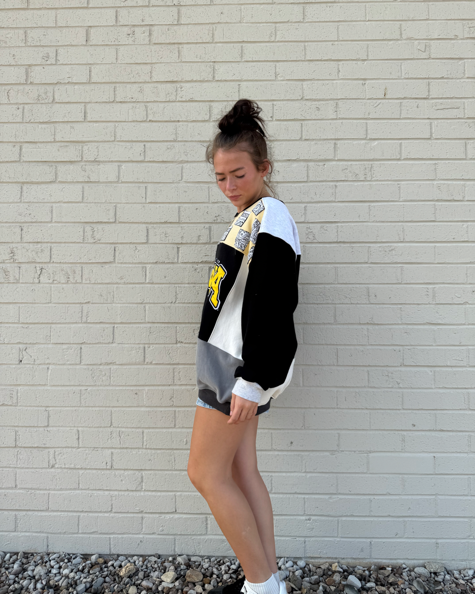 Iowa Patchwork Bandana Crewneck