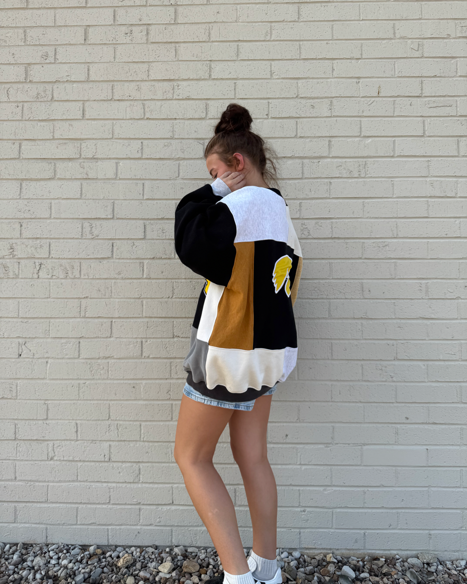 Iowa Patchwork Bandana Crewneck
