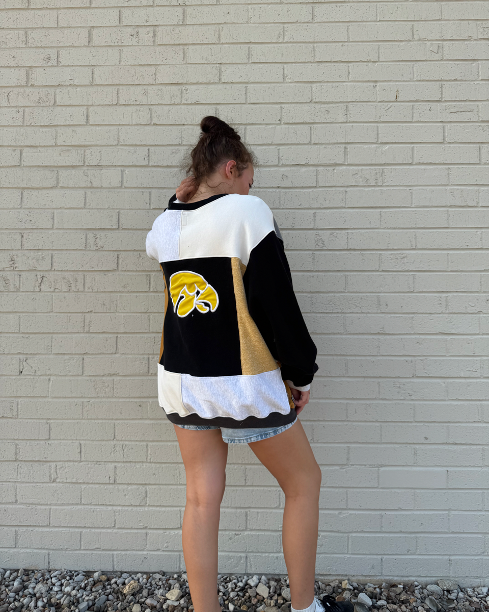 Iowa Patchwork Bandana Crewneck