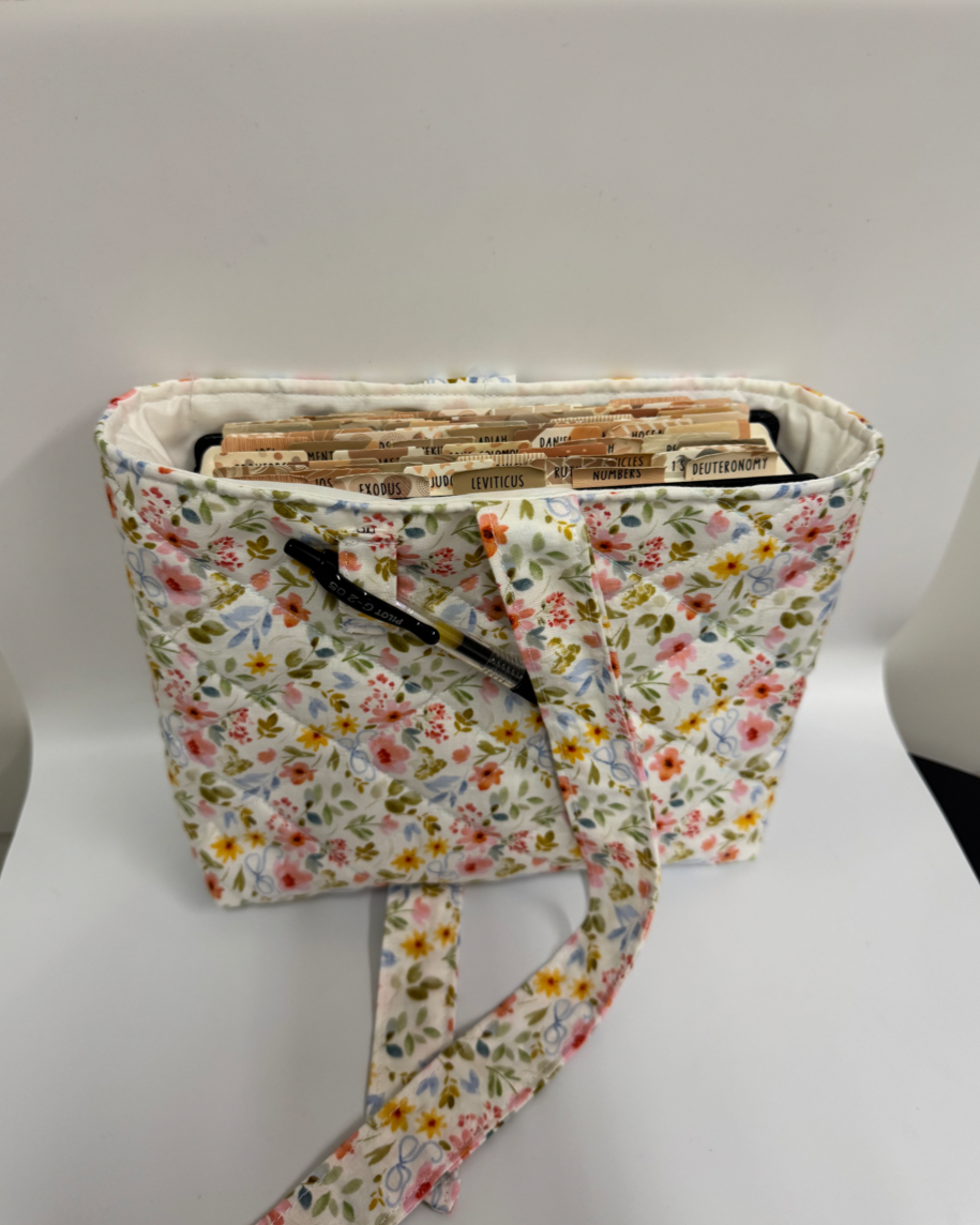 Floral Quilted Bible/Book Sleeve