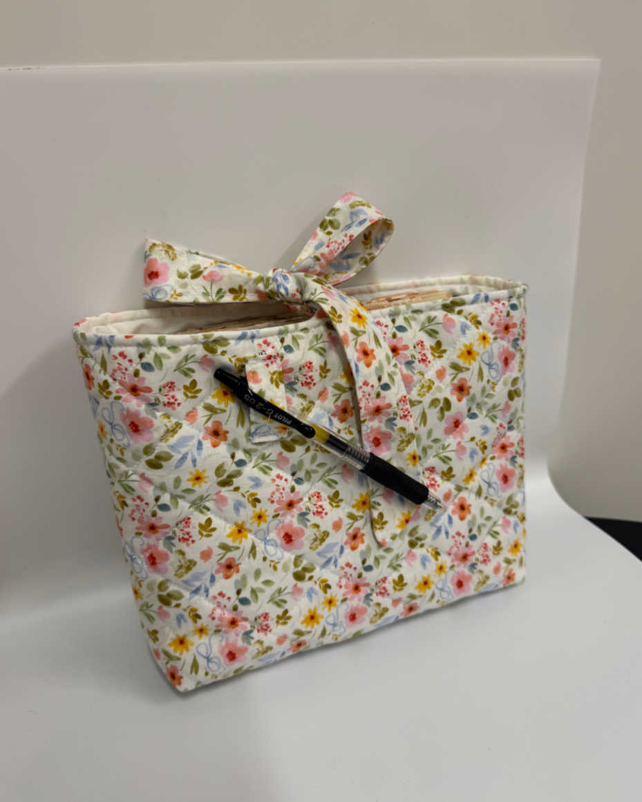 Floral Quilted Bible/Book Sleeve