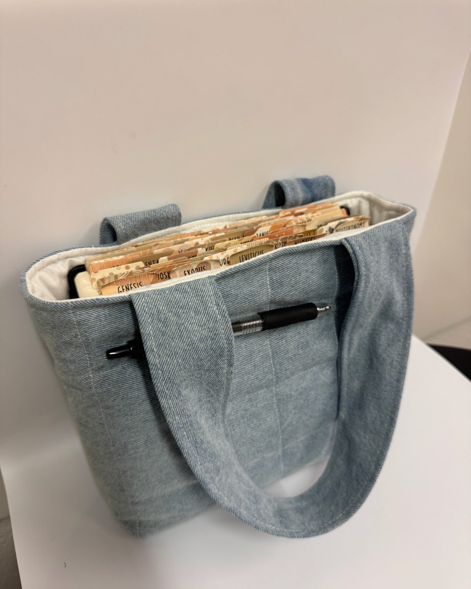 Denim Quilted Book/Bible Bag