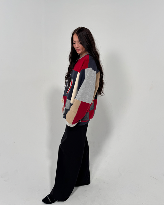 Texans Patchwork Crewneck