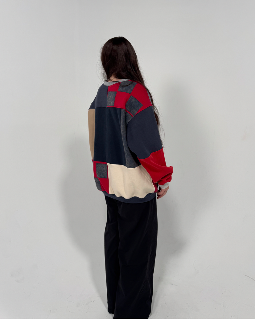 Texans Patchwork Crewneck