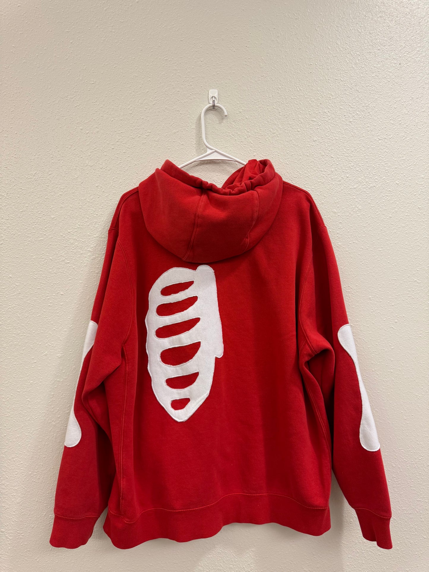 Red Nike Bones Hoodie