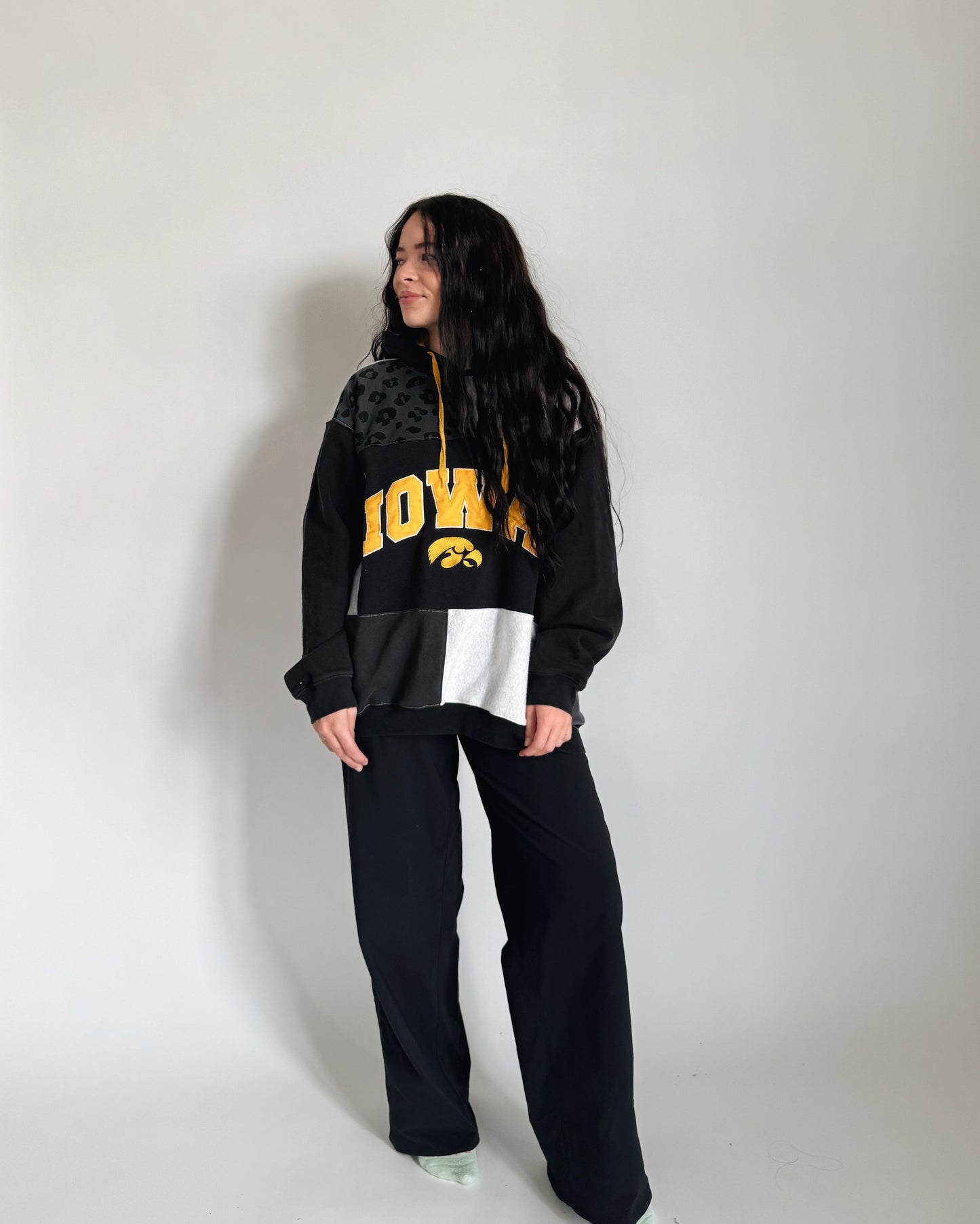 Iowa Patchwork Hoodie