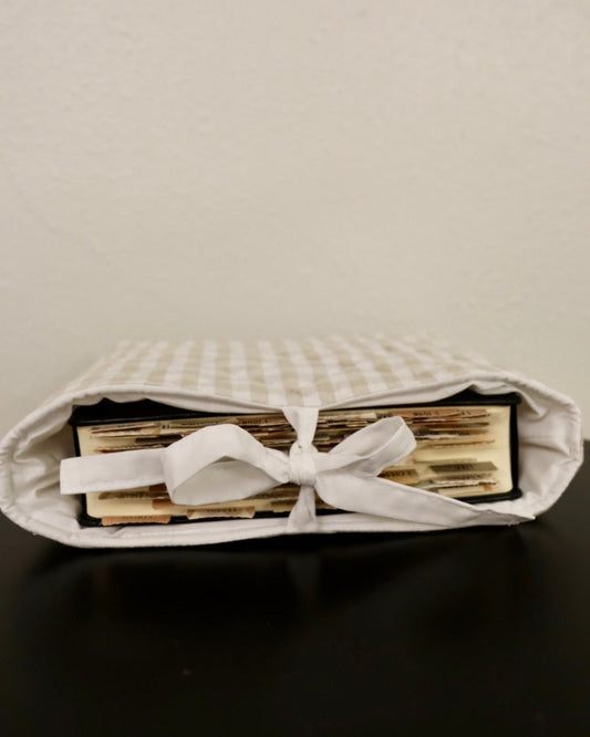 Gingham Book Sleeve