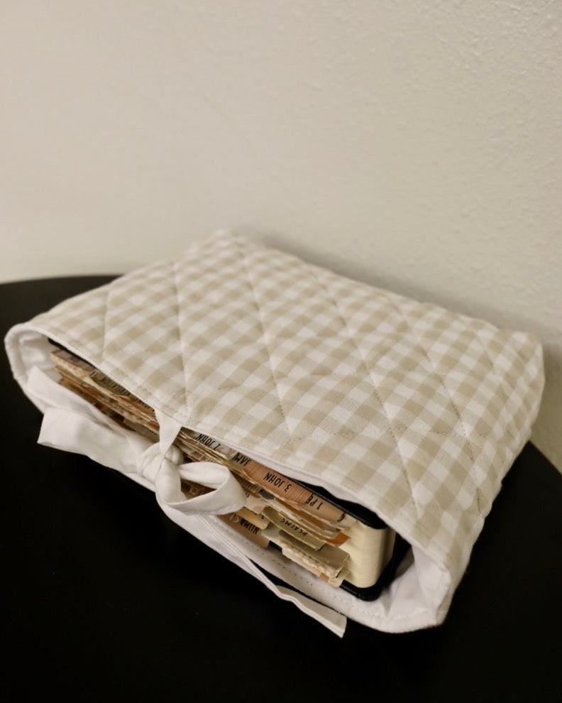 Gingham Book Sleeve