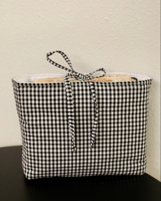 Gingham Book Sleeve