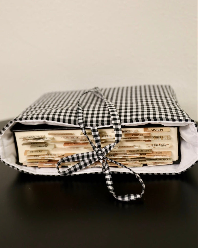 Gingham Book Sleeve