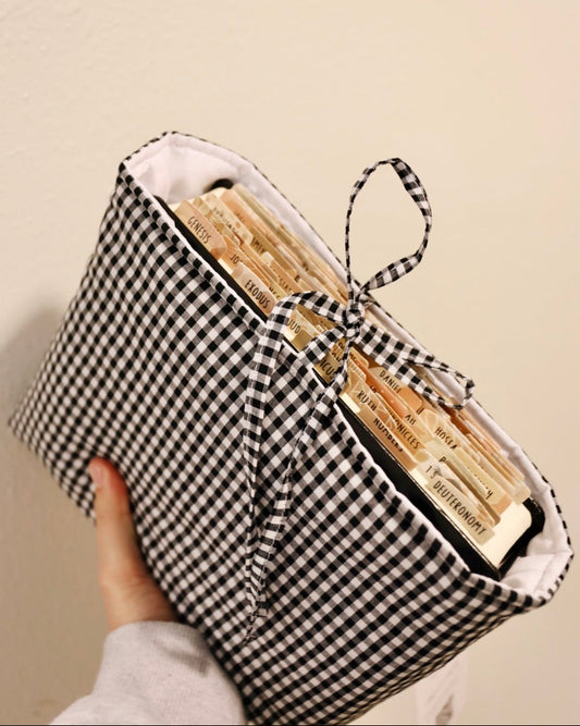 Gingham Book Sleeve