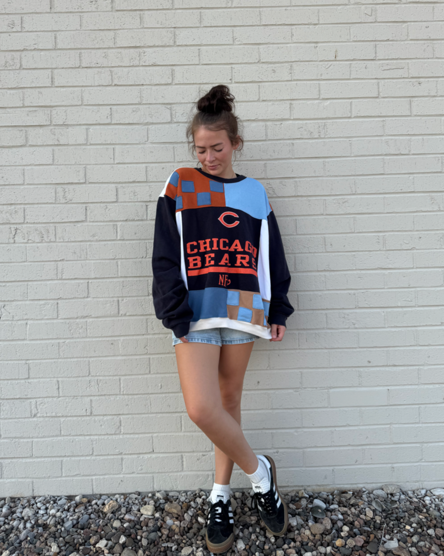 Chicago Bears Patchwork Crewneck