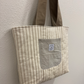 Neutral Stripe Tote Bag