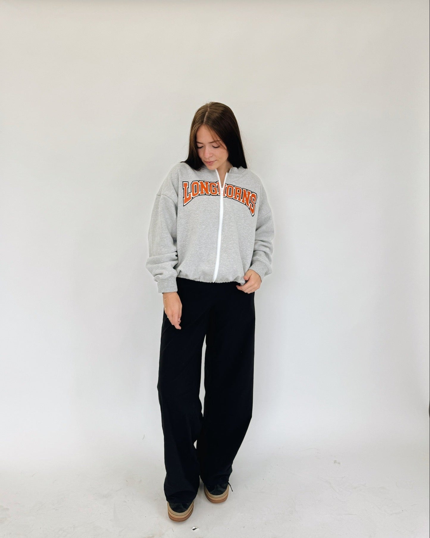 Longhorns Cropped Zip up