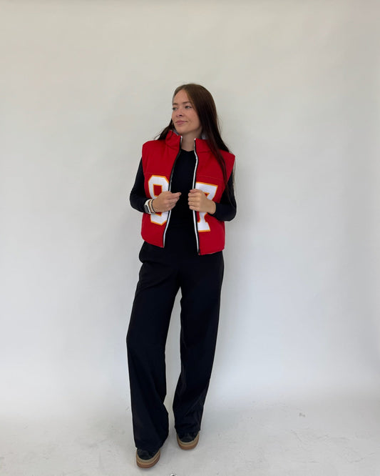 Kelce Chiefs Puffer Vest