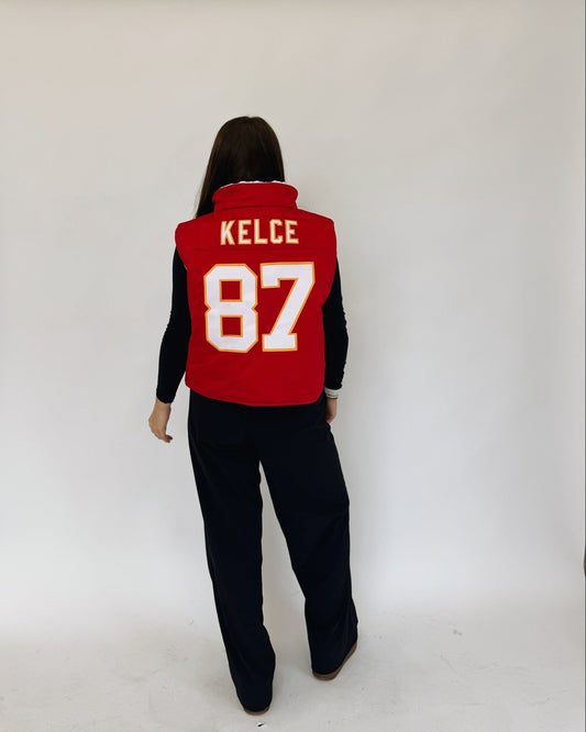 Kelce Chiefs Puffer Vest