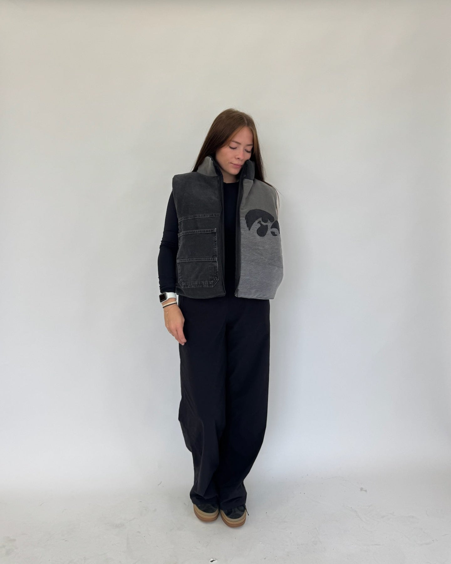 Denim Hawkeyes Puffer