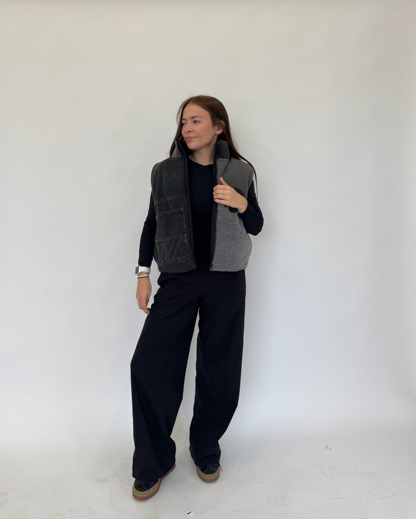 Denim Hawkeyes Puffer