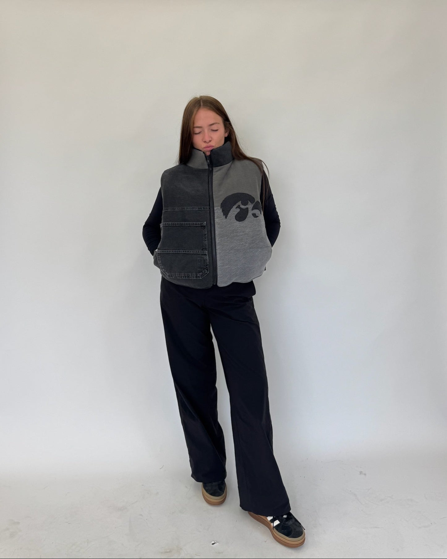 Denim Hawkeyes Puffer