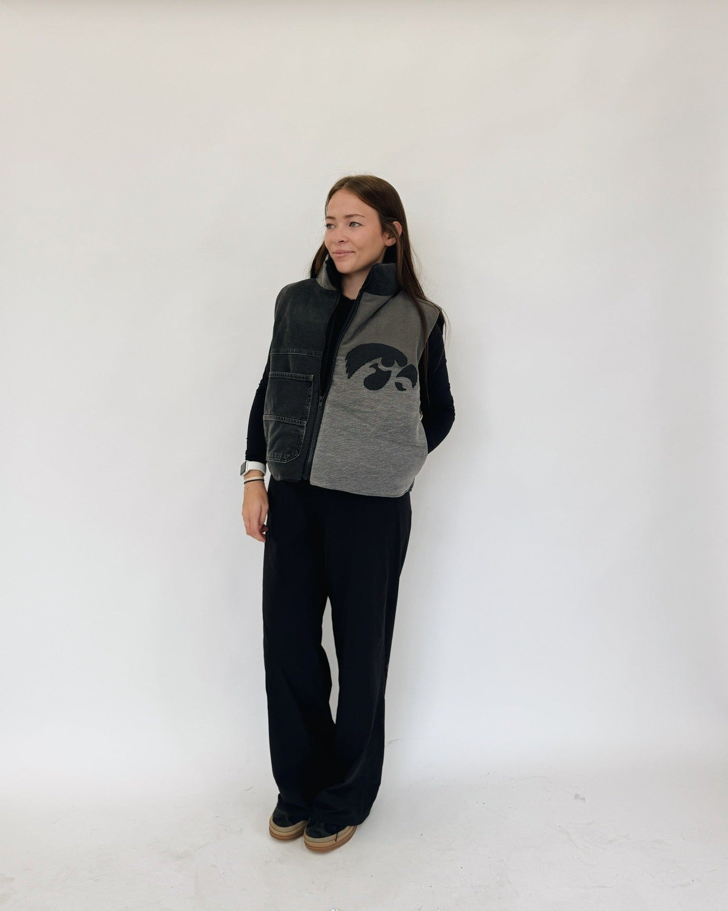 Denim Hawkeyes Puffer