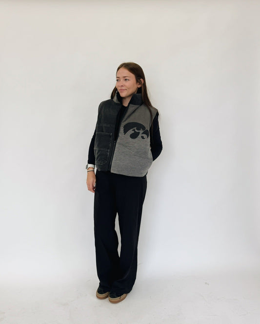 Denim Hawkeyes Puffer