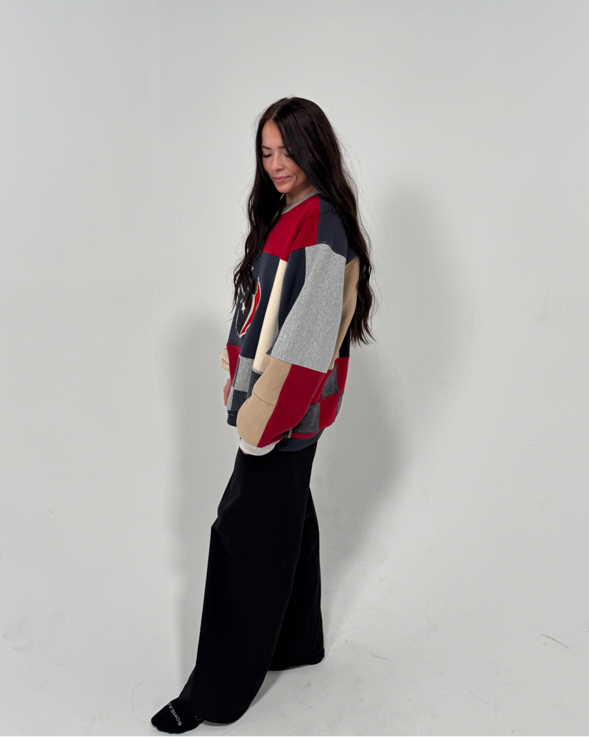 Texans Patchwork Crewneck