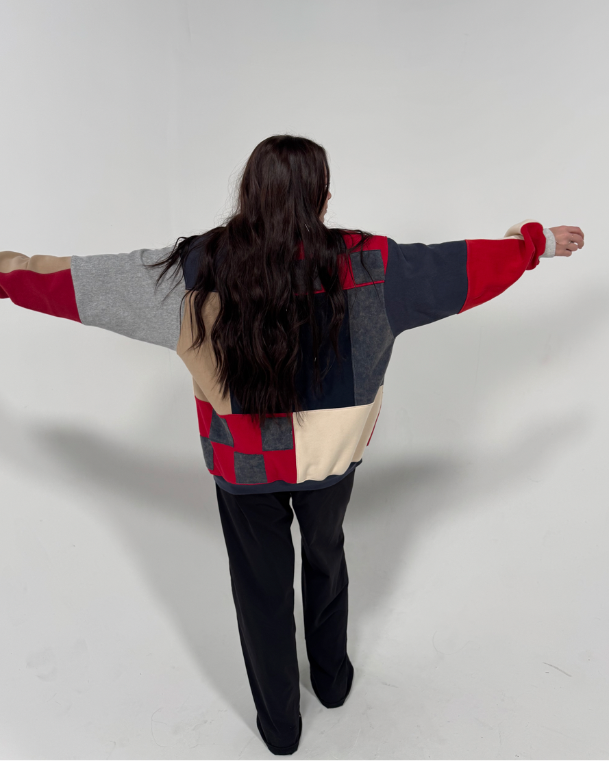 Texans Patchwork Crewneck