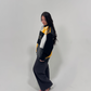 Iowa Patchwork Checker Crewneck
