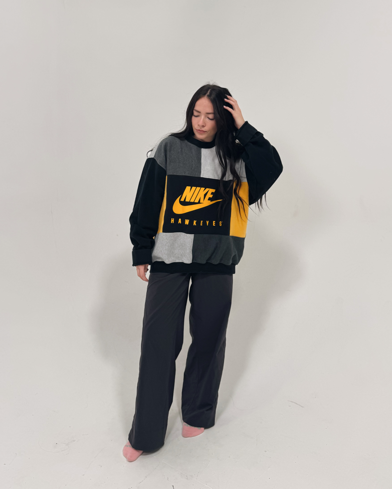 Iowa Hawkeyes Patchwork Crewneck