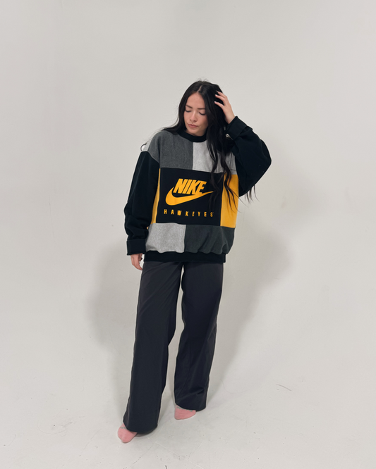 Iowa Hawkeyes Patchwork Crewneck