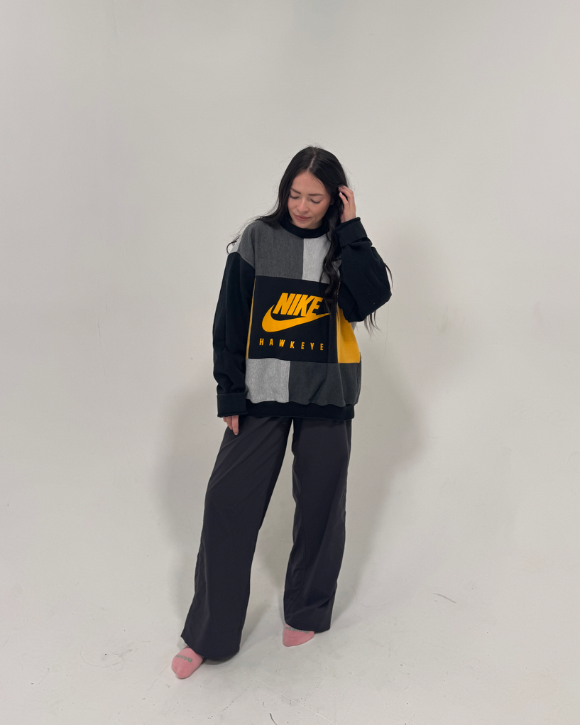 Iowa Hawkeyes Patchwork Crewneck
