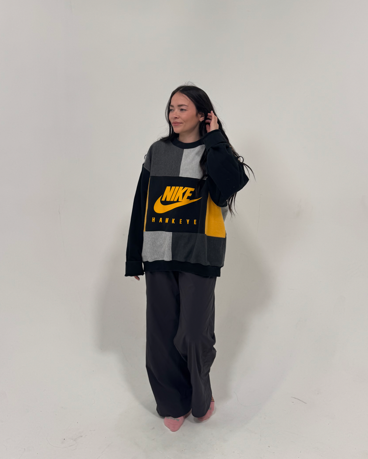 Iowa Hawkeyes Patchwork Crewneck