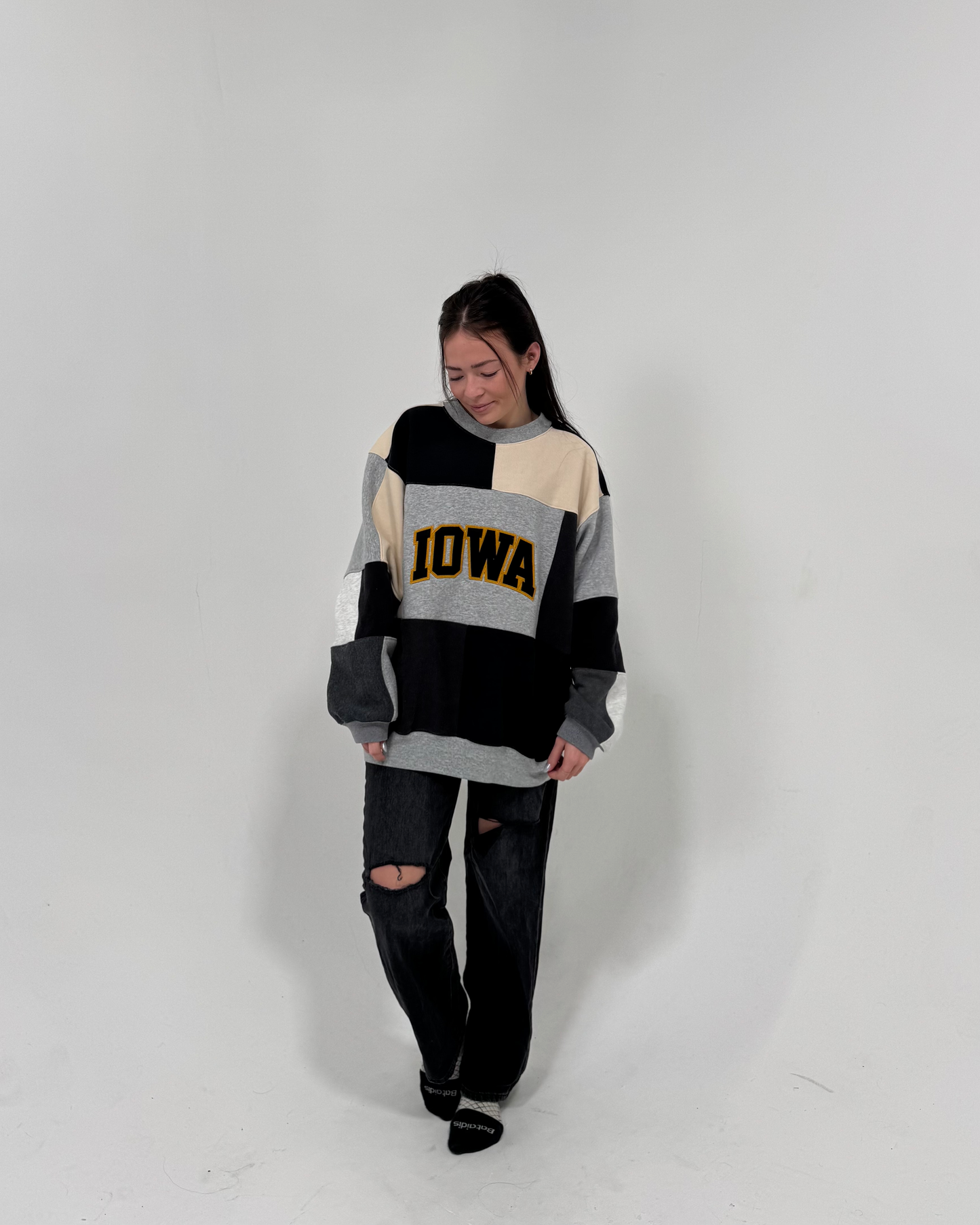 Iowa Patchwork Crewneck
