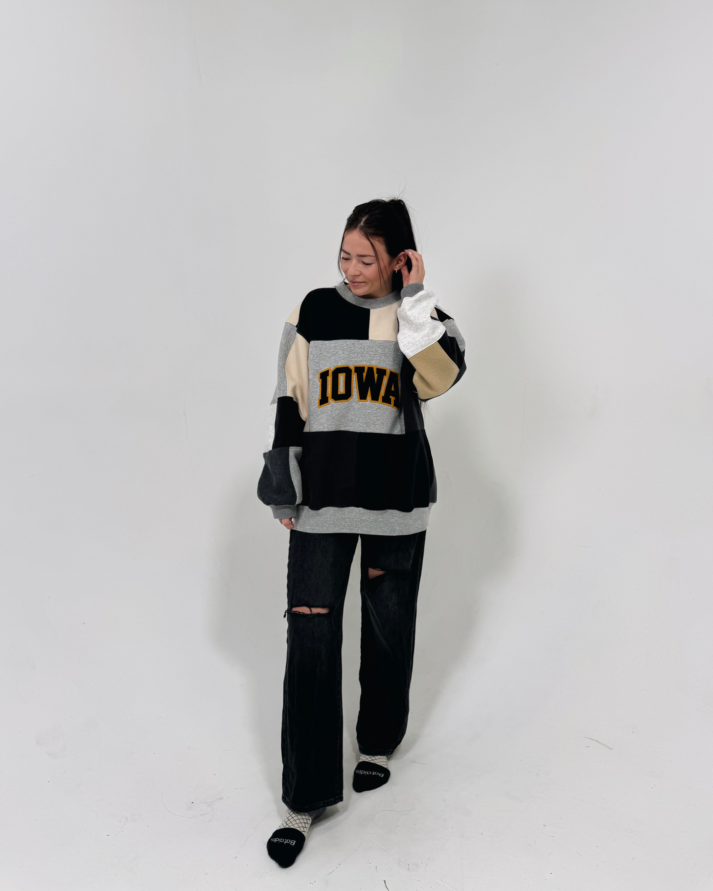Iowa Patchwork Crewneck