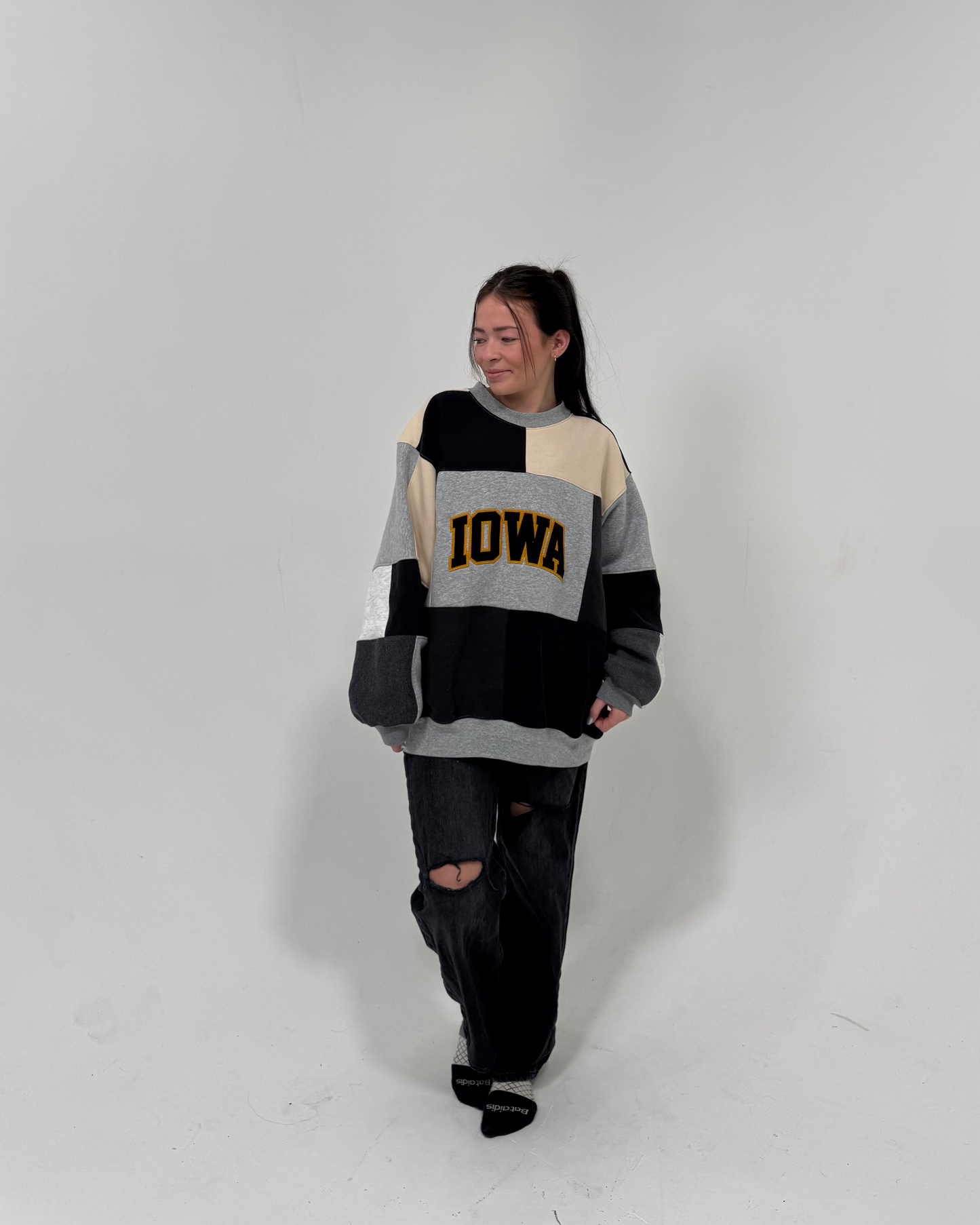Iowa Patchwork Crewneck